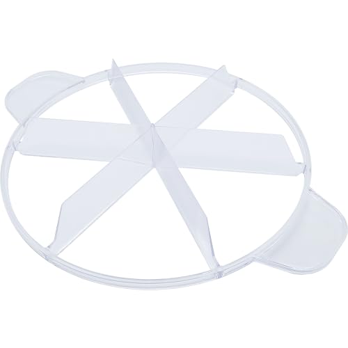 FDXGYH Pie Cutter 6 slice 10" Pie Plastic Cutter with 6 Equal Slices for Slicing Pies Cake Quiches Desserts (Transparent)