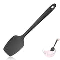 600ºF Heat Resistant Silicone Spoon Spatula for Cooking, Black - color: Black, size: 11.34in - Spoon Spatula