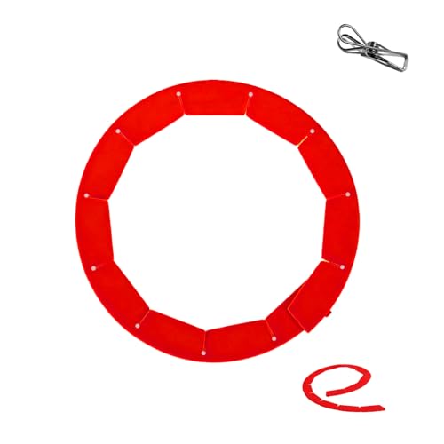 Easily Adjustable Silicone Pie Crust Protector, Fits8-11.5" Pie Crust - size: red