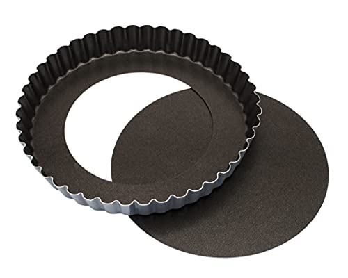 MATFER BOURGEAT 332225 Exopan Fluted Pie Pan with Removable Bottom