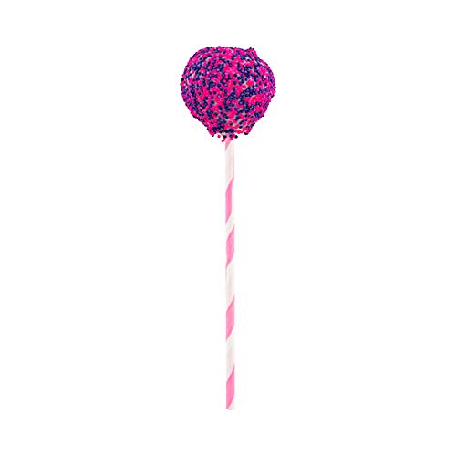 Restaurantware Pink Spiral Paper Cake Pop Sticks, 6 x 5/32 In, 100 Count