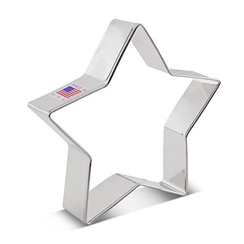 Ann Clark Star Cookie Cutter, 4" Made in USA - style: Star. 4"