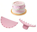 2 PCS Cake Arch Guide Tool, Cake Piping Guide Tool, Ruffle Guide Stencil, Cake Decorating Tools, Cake Ruffle Marker for 6"-10" Cakes