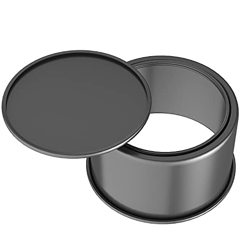 CHEFMADE Round Cake Pan, 6-Inch Chiffon Pan with Removable Loose Bottom - color: Black, size: 6-inch