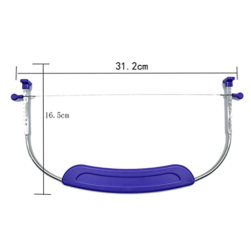 Kitchen Baking Tools Adjustable Cake Levelers Wire Cake Slicer Levelers With Handle Stainless Steel For Wedding Birthday Cake Leveler Cutter Slicer 12 Inch Professional Cake Leveler Adjustable Cake