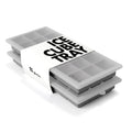 Ice Cube Tray with Lids, Small Silicone Molds for Cocktails & Drinks - color: Gray