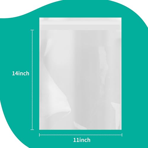 iMailer 500 Pack 11" x 14" Self Sealing Cellophane Bags - size: 11x14 Inch (Pack of 500)