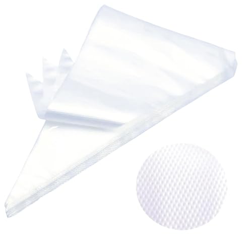 21 Inch Pastry Bags Disposable, 100 Pcs Thickend Strong Large Decorating Bags for Frosting, Royal Icing, Professional Cake Supplies for Baking and Decorating XL - size: 21in - 100Pack