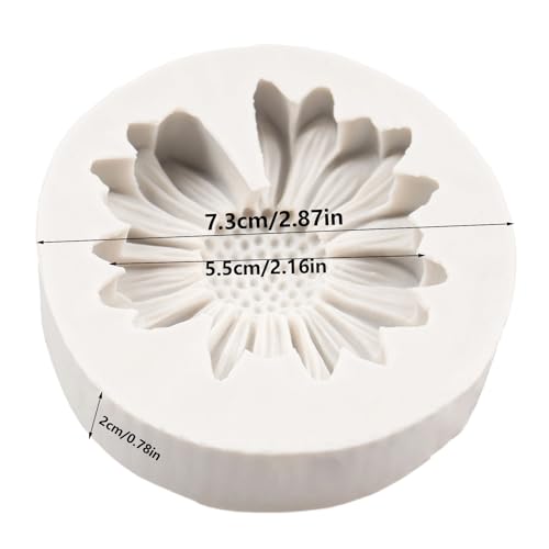 Chrysanthemum Flower Silicone Mold Daisy Flower Fondant Cake Molds - color: Style A