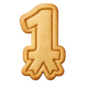 Ribbon One Cookie Cutter & Stamp, Fondant & Clay - 4x2.5