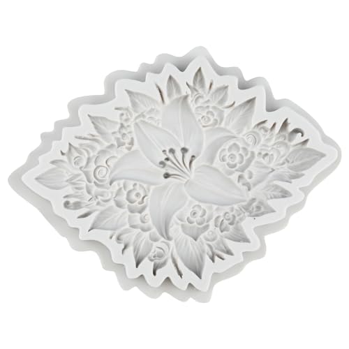 Lily Flower Silicone Mold Flower Fondant Molds Flowers Mold - color: Style G