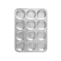 Nordic Ware Natural Aluminum Commercial Muffin Pan, 12 Cup - size: 12-Cavities, style: 12-Cavities Standard