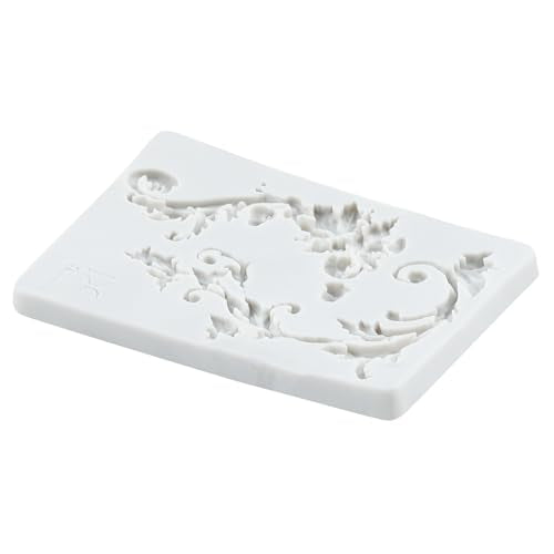 Baroque Fondant Molds Curlicues Scroll Lace Silicone Mold