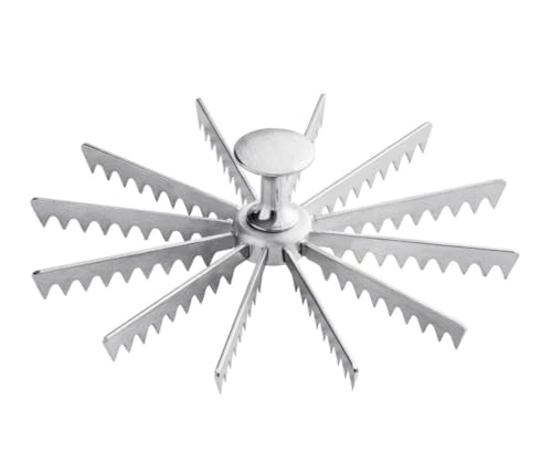 Soro Essentials- 12-Cut Aluminum Pie and Cake Marker- Guideline and Portion Divider Cake Cutter Silver Pie Slice Cutter Baking Tools Kitchen Accessories Cook Supplies for Cheesecake Pizza - size: 100"