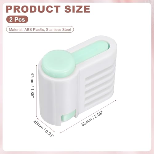 uxcell 2Pcs Cake Leveler Slicer DIY Cake Slicer 5 Layers Light Green - color: Light Green