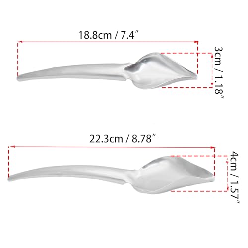 3 Pcs Candy Dipping Tools Stainless Steel Chocolate Dipping Tool Set and 2 Pcs Culinary Drawing Decorating Spoons Set for Decorative Plates - size: S-5