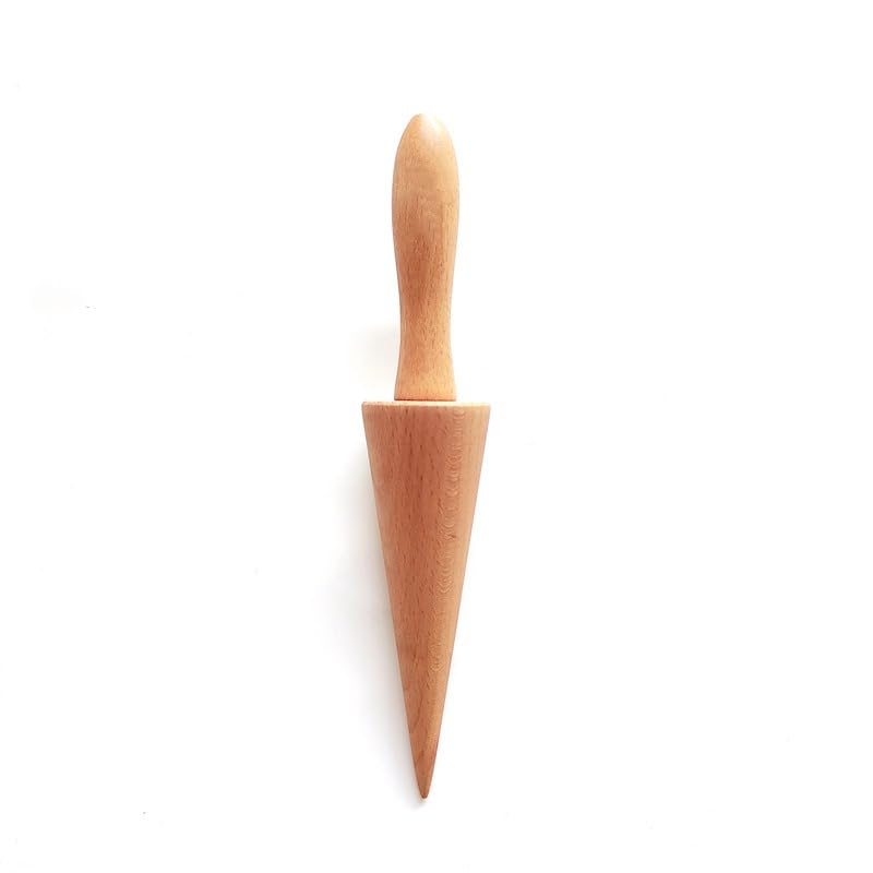 1pc, Pizzelle Roller Krumkake Cone Maker Wood Ice Cream Cone Mold DIY Cooking Kitchen Tool For Waffle Cake Egg Cone Croissant Making Kitchen Utensils Gadgets