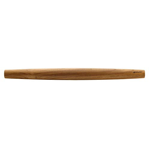 Anolon Tools and Gadgets 3-Piece Prep Set Pastry Wheel Cutter, Pastry Brush, 19" French Rolling Pin