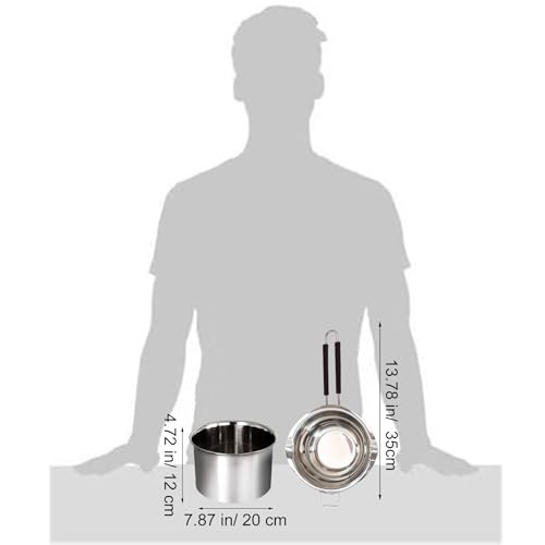 Stainless Steel Double Boiler Melting Pot, Double Boilers for Stove Top - size: 1.3 Quarts