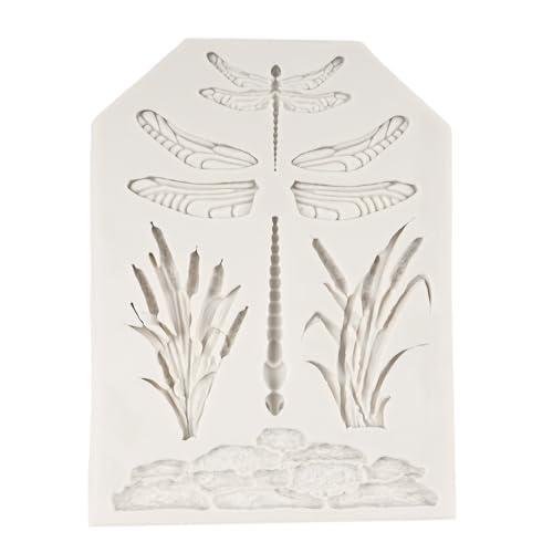 Lotus Flower Silicone Molds Dragonfly Silicone Mold Set of 4 - color: Style D