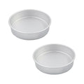 8×2 round Cake Pans Set of 2,Aluminum cake tin baing pan for birthday cake party cake (8×2 round Cake Pans, Set of 2) - color: Silver, size: 8×2 round Cake Pans, Set of 2