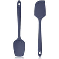 600ºF Heat Resistant Silicone Spatula Spoonula Set of 2, Blue - color: Midnight Blue, size: Large/Spoon Spatula - 2pcs