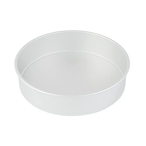 Restaurantware-Met Lux 12 x 3 Inch Straight-Sided Baking Tin, 1 Round Cake Pan - Oven-Ready, Freezable, Anodized Aluminum Round Baking Pan, Greaseproof, For Layer Birthday Cake - size: 12 x 3 inch