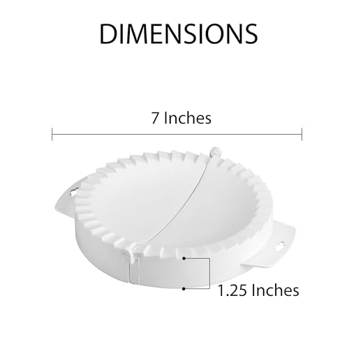HIC Kitchen Grande Empanada Maker, Dough Press for Large Empanadas Raviolis Pierogis Turnovers and Dumplings - style: Grande Pierogi Press