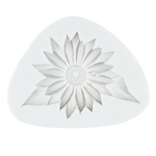 Sunflower Silicone Mold Daisy Flower Fondant Molds Set of 3 - color: Style F