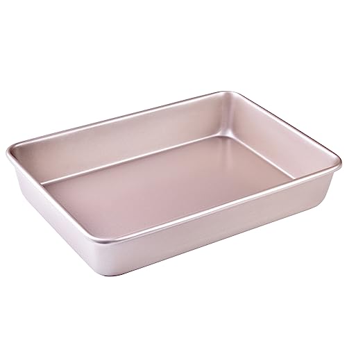 13 Inch Rectangle Cake Pan Carbon Steel Nonstick Detroit Style Pizza Pan - size: 13" Deep Rectangle