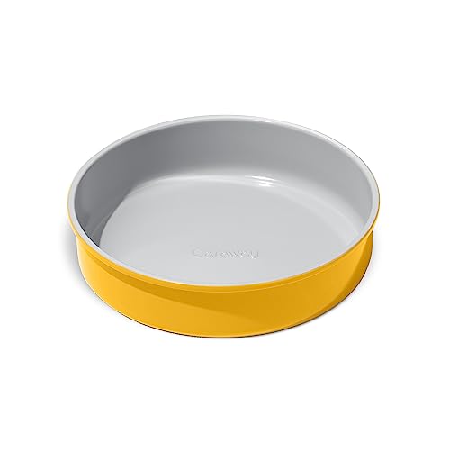 Caraway Non-Stick Ceramic-Coated 9" Circle Pan - color: Marigold, size: 9 IN