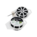 (2 Reels) Garden Wire, Twist Ties Heavy Duty with Cutter 328 Ft Multi-Function Black Coated Tape to Support Plant Tie Up Bags for Home Office Black(328 Feet / 100 m) - color: Black