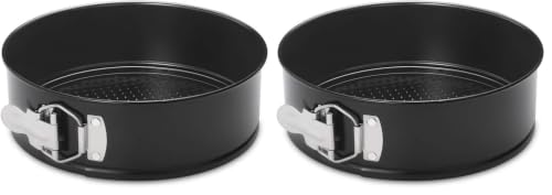 HIWARE 6 Inch Non-stick Springform Pan with Removable Bottom - Leakproof Cheesecake Pan, Compatible with 3 Qt Instant Pot (Pack of 2) - size: 6-Inch (Pack of 2)
