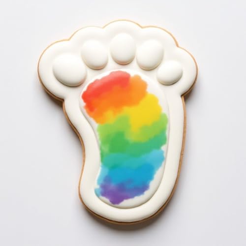 Cookie Cutter and Stencil Bundle Royal Icing Cookies Stencils Paint Your Own Biscuit Bakery Starter Kits Royal Icing Fondant Cutters Birthday Wedding Holiday Cookies Painting Coloring Pages Comb - style: Baby Foot Print