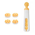 4-in-1 Safety Pasta Cutter Wheel, Rounded Blade Non-Slip Handle, 6.1in