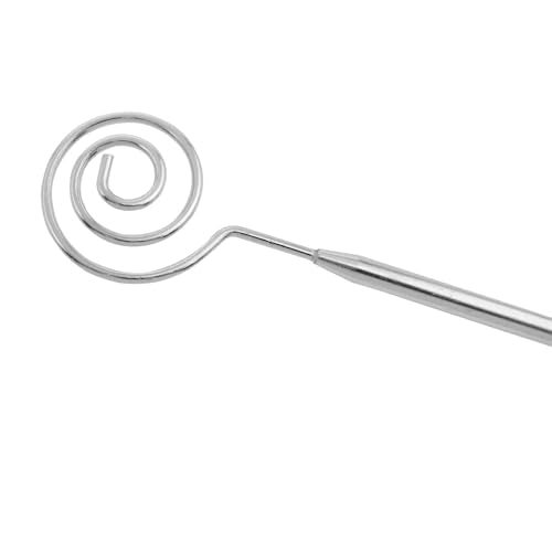 Stainless Steel Spiral Swirl Candy Fork 21cm/8.23in Hot Pot Fork DIY Chocolate Dipping Tool Silver 2PCS