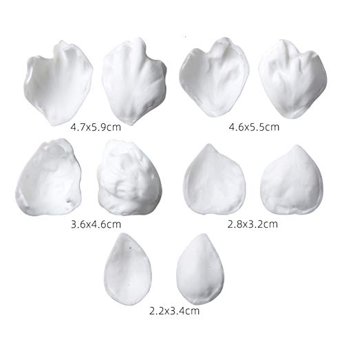Flower Fondant Mold Set, Petal and Leaf Silicone Mold(Peony Flower)