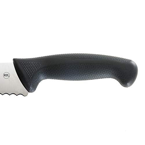 Mercer Culinary M23211 Millennia Black Handle, 10-Inch Left Handed Wavy Edge Wide, Bread Knife - size: 10", style: Millenia Black Handle