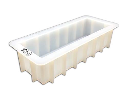 Loaf Soap Silicone Mold 10 Inch Rectangular White DIY Handmade Swirl Tool - color: 10" Rectangular