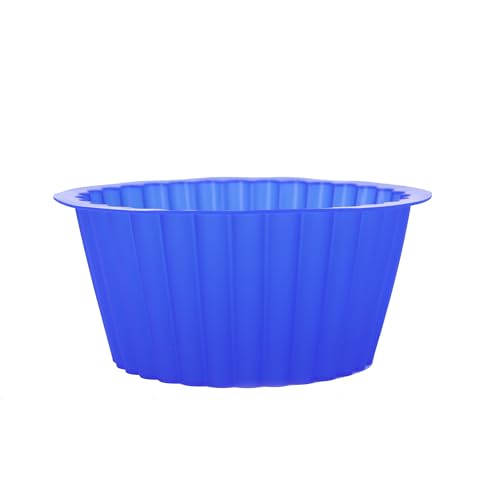 X-Haibei Giant Cupcake Pan Round Chocolate Cake Bread Bakeware Silicone Mold Top Dia. 7.8inch,Bottom 5.3inch, Height 3.5 inch