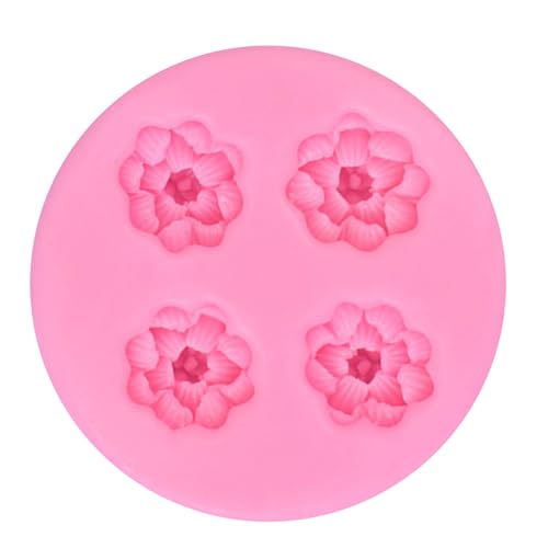 Cherry Blossom Silicone Molds 3D Flower Fondant Mold Set Of 2 - color: Style D