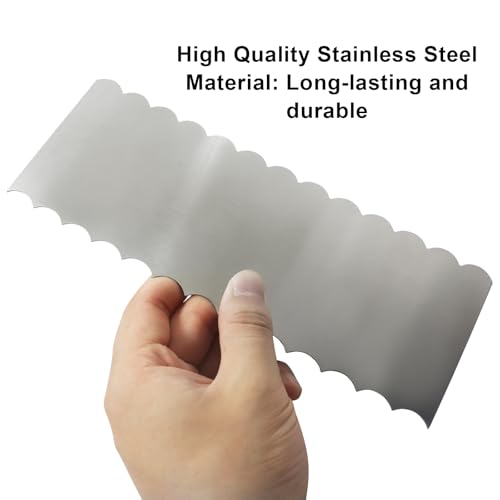 Stainless Steel Cake Scraper, 8.7" x 3.11"