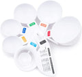 Fox Run Measuring Set, 7 Piece Plastic Measuring Cup Set With Egg Separator and Leveler, White, 1/4 Cup to 1 Cup - color: White, size: 7 Piece