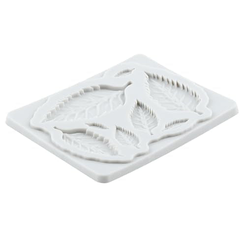 Leaf Silicone Mold Maple Rose Leaf Fondant Molds Set of 3 - color: Style F