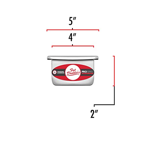 Fat Daddio's PSQ-442 Anodized Aluminum Square Cake Pan, 4 x 2 Inch - size: 4 x 2 Inch, style: 2" Depth