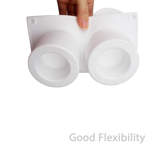 6-Cavity Silicone Shot Glass Baking Molds for Mousse and Pudding - color: White-R0179