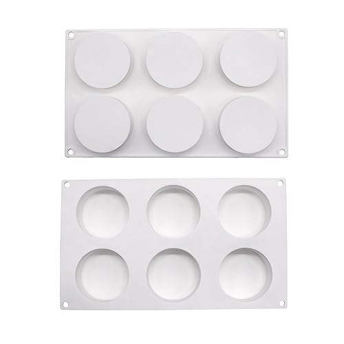mostsom Silicone Cake Mold Round Cylinder for Baking Cookie Chocolate Resin - size: Round K_11.8 X 6.8 X 1.2 inch