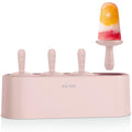 WYOK Popsicle Molds 4-Cavity Silicone Ice Pop Mold (Pink, IcyClassic Pops) - color: Pink