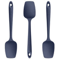 U-Taste Silicone Spoon Spatula Set of 3, 480°F High Temp, Midnight Blue - color: Midnight Blue