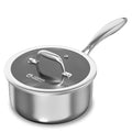 COOKER KING 1.5 QT Stainless Steel Saucepan, Small Cooking Pot with Lid - size: 1.5 Quarts